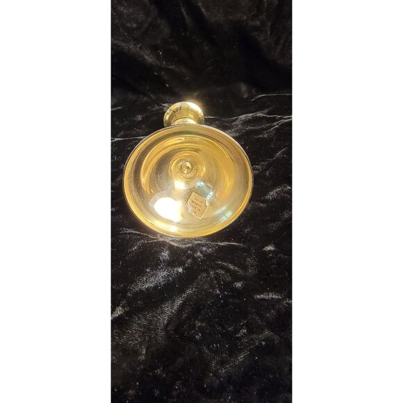 Vintage Mid-1900s Solid Brass Candlestick - Picture 8 of 13